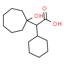 ChemSpider 2D Image | Cyclohexyl(1-hydroxycycloheptyl)acetic acid | C15H26O3