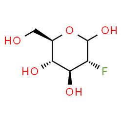 ChemSpider 2D Image | 2-Deoxy-2-fluoro-D-glucopyranose | C6H11FO5