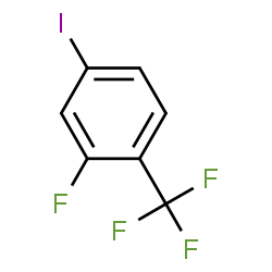 ChemSpider 2D Image | 2-Fluoro-4-iodo-1-(trifluoromethyl)benzene | C7H3F4I