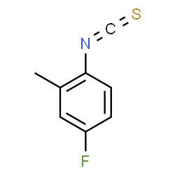 ChemSpider 2D Image | 4-Fluoro-1-isothiocyanato-2-methylbenzene | C8H6FNS