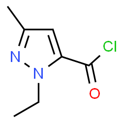 ChemSpider 2D Image | 1-Ethyl-3-methyl-1H-pyrazole-5-carbonyl chloride | C7H9ClN2O