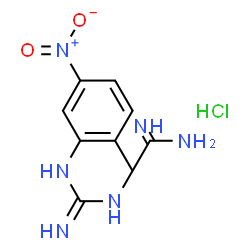 ChemSpider 2D Image | N-(2-Methyl-5-nitrophenyl)imidodicarbonimidic diamide hydrochloride (1:1) | C9H13ClN6O2