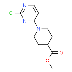 ChemSpider 2D Image | Methyl 1-(2-chloro-4-pyrimidinyl)-4-piperidinecarboxylate | C11H14ClN3O2