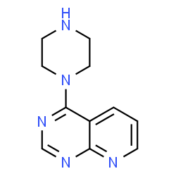 ChemSpider 2D Image | 4-(1-Piperazinyl)pyrido[2,3-d]pyrimidine | C11H13N5