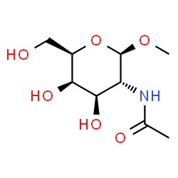ChemSpider 2D Image | Methyl 2-acetamido-2-deoxy-beta-D-galactopyranoside | C9H17NO6