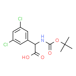ChemSpider 2D Image | (3,5-Dichlorophenyl)({[(2-methyl-2-propanyl)oxy]carbonyl}amino)acetic acid | C13H15Cl2NO4
