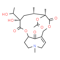 ChemSpider 2D Image | (4S,6R,7S,11Z)-4-Hydroxy-4-(1-hydroxyethyl)-6,7,14-trimethyl-3,8,17-trioxo-2,9-dioxa-14-azabicyclo[9.5.1]heptadec-11-en-7-yl acetate | C21H31NO9