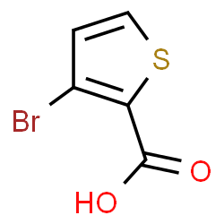ChemSpider 2D Image | 3-Bromo-2-thiophenecarboxylic acid | C5H3BrO2S