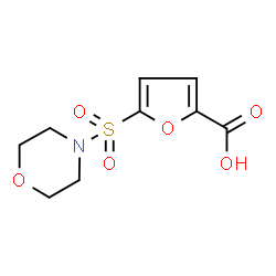 ChemSpider 2D Image | 5-(4-Morpholinylsulfonyl)-2-furoic acid | C9H11NO6S