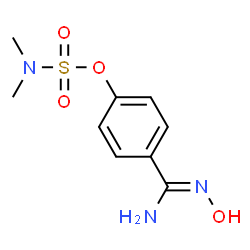 ChemSpider 2D Image | 4-(N,N-Dimethylsulphamoyloxy)benzamidoxime | C9H13N3O4S