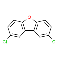 ChemSpider 2D Image | 2,8-Dichlordibenzofuran | C12H6Cl2O