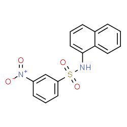 ChemSpider 2D Image | N-(1-Naphthyl)-3-nitrobenzenesulfonamide | C16H12N2O4S