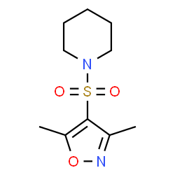 ChemSpider 2D Image | 1-[(3,5-dimethylisoxazol-4-yl)sulfonyl]piperidine | C10H16N2O3S