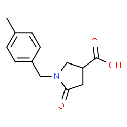 ChemSpider 2D Image | 1-(4-Methylbenzyl)-5-oxo-3-pyrrolidinecarboxylic acid | C13H15NO3