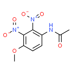 ChemSpider 2D Image | N-(4-Methoxy-2,3-dinitrophenyl)acetamide | C9H9N3O6