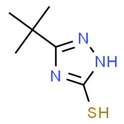 ChemSpider 2D Image | 3-tert-Butyl-1H-1,2,4-triazole-5-thiol | C6H11N3S