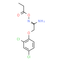 ChemSpider 2D Image | 2-(2,4-Dichlorophenoxy)-N'-(propionyloxy)ethanimidamide | C11H12Cl2N2O3