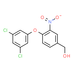 ChemSpider 2D Image | [4-(3,5-Dichlorophenoxy)-3-nitrophenyl]methanol | C13H9Cl2NO4