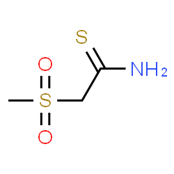 ChemSpider 2D Image | 2-(METHYLSULPHONYL)THIOACETAMIDE | C3H7NO2S2