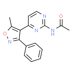 ChemSpider 2D Image | N1-[4-(5-methyl-3-phenylisoxazol-4-yl)pyrimidin-2-yl]acetamide | C16H14N4O2