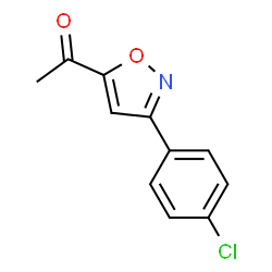 ChemSpider 2D Image | 5-Acetyl-3-(4-chlorophenyl)-isoxazole | C11H8ClNO2