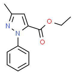 ChemSpider 2D Image | Ethyl 3-methyl-1-phenylpyrazole-5-carboxylate | C13H14N2O2