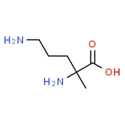 ChemSpider 2D Image | 2-Methylornithine | C6H14N2O2