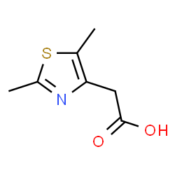 ChemSpider 2D Image | 2,5-Dimethyl-4-thiazoleacetic acid | C7H9NO2S