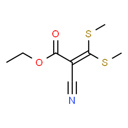 ChemSpider 2D Image | ethyl 2-cyano-3,3-bis(methylthio)acrylate | C8H11NO2S2