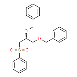 ChemSpider 2D Image | 1,1'-{[(2R)-3-(Phenylsulfonyl)-1,2-propanediyl]bis(oxymethylene)}dibenzene | C23H24O4S