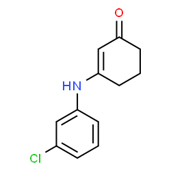 ChemSpider 2D Image | 3-[(3-Chlorophenyl)amino]-2-cyclohexen-1-one | C12H12ClNO
