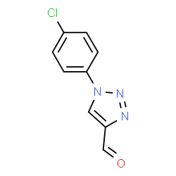 ChemSpider 2D Image | 1-(4-Chlorophenyl)-1H-1,2,3-triazole-4-carbaldehyde | C9H6ClN3O