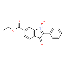 ChemSpider 2D Image | Ethyl 3-oxo-2-phenyl-3H-indole-6-carboxylate 1-oxide | C17H13NO4