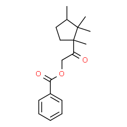 ChemSpider 2D Image | 2-Oxo-2-(1,2,2,3-tetramethylcyclopentyl)ethyl benzoate | C18H24O3