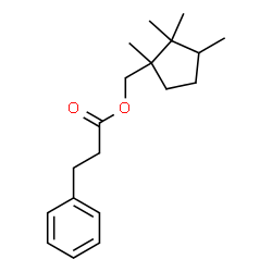 ChemSpider 2D Image | (1,2,2,3-Tetramethylcyclopentyl)methyl 3-phenylpropanoate | C19H28O2