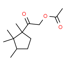 ChemSpider 2D Image | 2-Oxo-2-(1,2,2,3-tetramethylcyclopentyl)ethyl acetate | C13H22O3