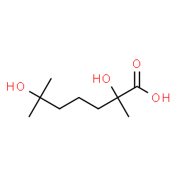 ChemSpider 2D Image | 2,6-Dihydroxy-2,6-dimethylheptanoic acid | C9H18O4