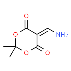 ChemSpider 2D Image | 5-(Aminomethylene)-2,2-dimethyl-1,3-dioxane-4,6-dione | C7H9NO4