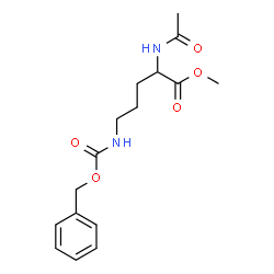 ChemSpider 2D Image | Methyl N~2~-acetyl-N~5~-[(benzyloxy)carbonyl]ornithinate | C16H22N2O5