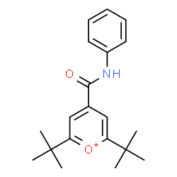 ChemSpider 2D Image | 2,6-Bis(2-methyl-2-propanyl)-4-(phenylcarbamoyl)pyrylium | C20H26NO2