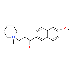ChemSpider 2D Image | 1-[3-(6-Methoxy-2-naphthyl)-3-oxopropyl]-1-methylpiperidinium | C20H26NO2