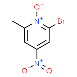 ChemSpider 2D Image | 2-Bromo-6-methyl-4-nitropyridine 1-oxide | C6H5BrN2O3