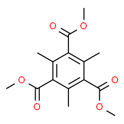 ChemSpider 2D Image | Trimethyl 2,4,6-trimethyl-1,3,5-benzenetricarboxylate | C15H18O6