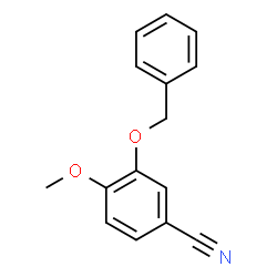 ChemSpider 2D Image | 3-(Benzyloxy)-4-methoxybenzonitrile | C15H13NO2