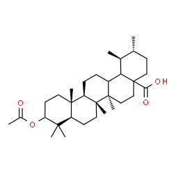 ChemSpider 2D Image | (13xi,17xi,18xi)-3-Acetoxyursan-28-oic acid | C32H52O4