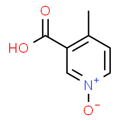 ChemSpider 2D Image | 4-Methylnicotinic acid 1-oxide | C7H7NO3