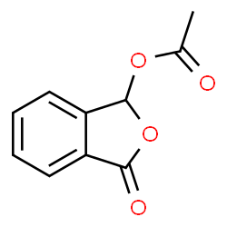 ChemSpider 2D Image | 3-Oxo-1,3-dihydro-2-benzofuran-1-yl acetate | C10H8O4
