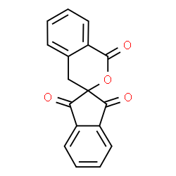 ChemSpider 2D Image | Spiro[indene-2,3'-isochromene]-1,1',3(4'H)-trione | C17H10O4