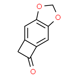 ChemSpider 2D Image | Cyclobuta[f][1,3]benzodioxol-5(6H)-one | C9H6O3