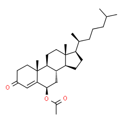 ChemSpider 2D Image | (6beta,20S)-3-Oxocholest-4-en-6-yl acetate | C29H46O3